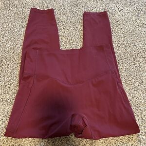HALARA Maroon Active Leggings